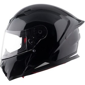 Resim Axor Hunter Sc Full Face Motosiklet Kaskı Siyah 