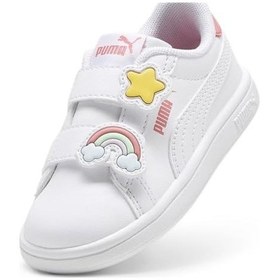 Resim Puma Smash 3.0 Badges V Inf Tenis Ayakkabısıkız Bebek Altın 