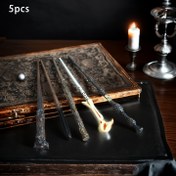 Resim 5 adet Warner Bros. Harry Potter Çubukları - Zarif Tasarımlarla Dayanıklı PVC Büyü Çubukları, Mükemmel Halloween, Noel ve Cosplay Partileri İçin - Fanlar İçin İdeal, Halloween Dekoru, Festivite Aksesuarlar, Eğlenceli Aksesuarlar, Halloween Parti Dekoru | Zarif Çubuk Tasarımı | Dayanıklı Plastik Çubuklar, Halloween Aksesuarları 