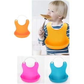 Resim Munico Bebekler Için Ayarlanabilir Dökülme Önleyici Mama Önlüğü Üstüne Döküm Engelleyici Bükülebilir 