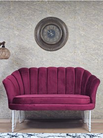 Resim ZAFİR İkili İstiridye Beyaz Boyalı Telli Ayak Çay Seti Koltuk Tekli Berjer , İkili Berjer Koltuk 