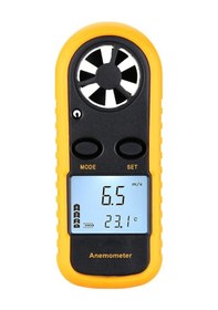 Resim Samdoo Taşınabilir Rüzgar Ölçer Ve Sıcaklık Sensörü, Lcd Ekranlı, Gece Okuma Kolaylığı, Pil Hariç 