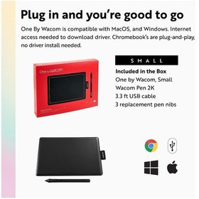 Resim Wacom One by Wacom Small Grafik Çizim Tableti 8.3 X 5.7" 