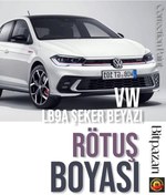 Resim izmir bit pazarı VW POLO, GOLF - LB9A - ŞEKER BEYAZI - Profesyonel Rötüş Boyası 