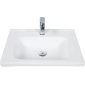 Resim Creavit ID080 İdeal Dolap Uyumlu Etajerli Lavabo 45X80 cm Beyaz 