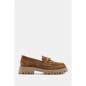 Resim Be Style Pamela Kadın Camel Gerçek Süet Deri Toka Detaylı Loafer 