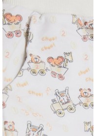 Resim Breeze Erkek Çocuk Eşofman Altı Neşeli Hayvancıklar Desenli 1-4 Yaş, Beyaz-beyaz Beyaz 