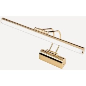 Resim Hepta Collection Ucuz Geldi Ayna Üstü LED Banyo Aplik - Duvar Ayna Resim Tablo 6W Gün Işığı Apliği - Flüt Aplik (Gold 