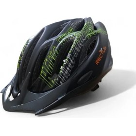 Resim Rectus Bisiklet Kaskı (Siyah Yetişkin Vizörlü LED Işıklı Beden 58/61) 