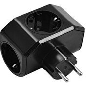 Resim Viko Yonca Plus 3'lü Çocuk Korumalı Topraklı Fiş Priz Siyah 