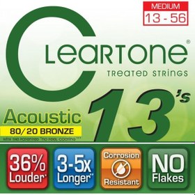 Resim Cleartone 8020 Bronze Medium 13-56 Takım Tel Akustik Gitar Teli0 