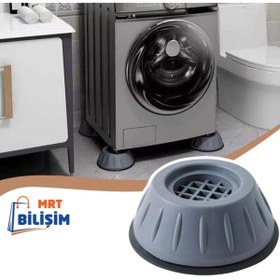 Resim mrtbilisim Çamaşır Makinesi Titreşim Önleyici Kaydırmaz Kaucuk 4 Adet Birden Titreşim Engelleyici 