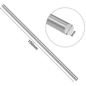 Resim 3mm X 150mm Metal Mil Çelik Çubuk Aks Oyuncak Rc Araba 