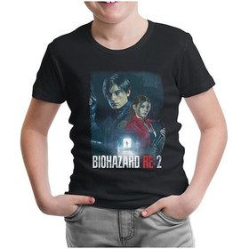 Resim Resident Evil - Biohazard Siyah Çocuk Tshirt 