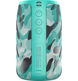Resim Maiyame Zealot S32 Dış Mekan Mini Bluetooth Hoparlör, Bt5.0, Tf Kart/usb/aux Destekli, 5w Bassli, Camo Mavi Rengi 