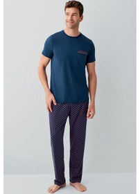 Resim Arnetta Erkek Lacivert Pijama Takım 5274-49523 Lacivert 