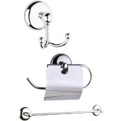 Resim Baysef 3'lü Vidalı Set Uzun Havluluklu Askı+ Havluluk+ Kağıtlık 