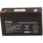 Resim Ttec 6 Volt 12amper 6v/12ah/20hr Kuru Tip Bakımsız 