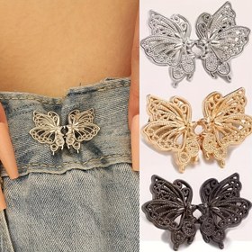 Resim 2/3/4 çift pantolon sıkılaştırıcı, ayarlanabilir ve çıkarılabilir bel klipsi ile gevşek kotlar için dikişsiz bağcıklar 