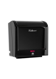 Resim Flosoft F398 Diva Sensörlü Kağıt Havlu Makinesi, Fotoselli Otomatik Havlu Verici 21 Cm Siyah 