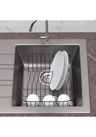 Resim Teknotel Lavabo Evye Tabaklık Bulaşıklık Mat Siyah Kb081 Çok Renkli 