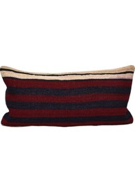 Resim Zehra Abla Halı Yeni El Dokuma Dekoratif Lumbar Kilim Kırlent Yastık Kılıfı 6171 