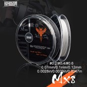 Resim 1 adet KINGDOM MX8 100m Ultra İnce PE Örgülü Olta Misinası, Mikro Yem Balıkçılığı için Pürüzsüz Aşınmaya Dayanıklı Uzun Atış Yem Ana Misinası 