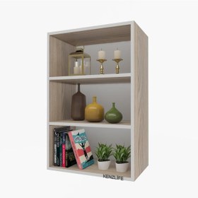 Resim Zkenzlife mutfak dolabı ıtır 090.060.30 crd 2 raflı kapaksız ofis banyo kiler evrak kitaplık 