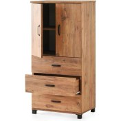Resim Erezoğulları Mobilya Çok Amaçlı Dolaplı Şifonyer 3 Çekmeceli Kapaklı 60X44X127CM 