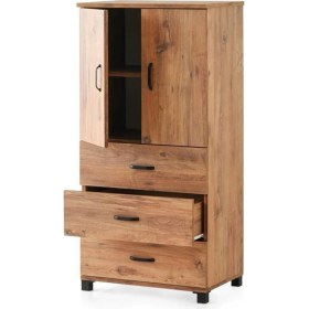 Resim Erezoğulları Mobilya Çok Amaçlı Dolaplı Şifonyer 3 Çekmeceli Kapaklı 60X44X127CM 