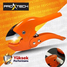 Resim Proxtech Profesyonel Keskin Pvc-Ppr Plastik Boru Kesme Makası 42mm 