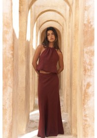 Resim Mai Collection Mai Studios Co. Malmvira Kiremit Keten Crop Etek Takım Kiremit 