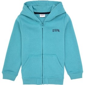 Resim U.S. Polo Assn. Erkek Çocuk Mint Örme Fermuarlı Kapüşonlu Hırka 50313852-VR152 