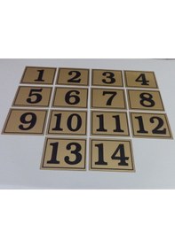 Resim Gendec 6X8 Cm Yapışkanlı No 1'Den 14'E 