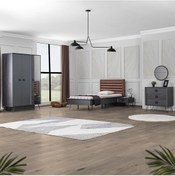 Resim Black New Genç Odası, Dolap Karyola Komodin Şifonyer (512891052) Antrasit 