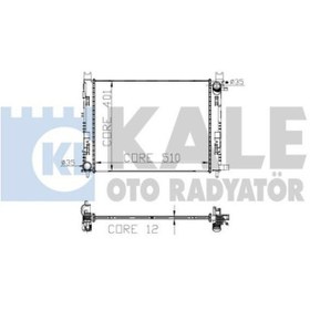 Resim Renault Clio 4 2012-2018 Su Radyatörü 12MM Kale Marka 