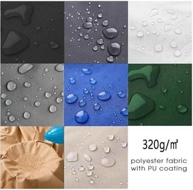 Resim Veranda Tente Yedek Kumaş Geri Çekilebilir Kanvas Kapak PVC Oxford Kumaş Verandalar ve Teraslar için Özel Boyutlar Hava Koşullarına Dayanıklı Barınak Çözümü 
