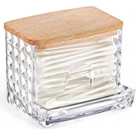 Resim Uslucan Alışveriş Ahşap Kapaklı 3'lü Organizer Set, Model Modern Pamukluk Düzenleyici Şık 3'lü Pamukluk Set - Şık ve Fonksiyonel Ahşap Kapaklı 3'lü Organizer Set 