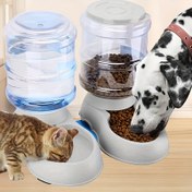 Resim Şeffaf Görsel Pet Besleme ve İçme Seti, Çıkarılabilir ve Yıkanabilir Kedi ve Köpek Mutfak Gereçleri, Çoklu Pet Ev İç Mekan ve Dış Mekan Besleme, Pil Olmadan 