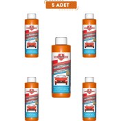 Resim Börfh OTO MOTTO Konsantre Cam Temizleme Sabunu Oto Cam Suyu Şampuanı Şeftali Kokulu 32ML ( 5 Adet ) 