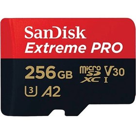 Resim Extreme Pro SDSQXCD-256G-GN6MA Microsdxc UHS-I A2 V30 Adaptörlü Hafıza Kartı 