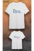 Resim VİZYON İKRA Baba Çocuk Kral Baskılı Kombin T-shirt 