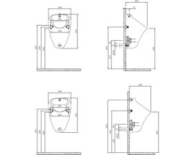 Resim Kale Optimum Arkadan Su Girişli Oval Pisuvar 
