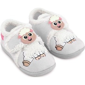 Resim Gezer Kışlık Cırtlı Ayarlanabilir Rahat İç Taban Kız Çocuk Panduf Ayakkabı Ga2kpm.03366.00.s36.18 Gri 