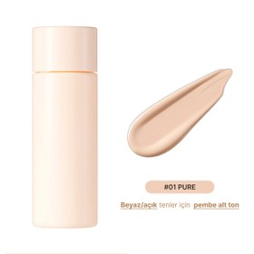 Resim Amuse - (İÇ YEDEK REFILL) Dew Wear Foundation (Kalıcı Parlaklık Etkisi Sunan Doğal Kapatıcı Fondöten) 35ml (%60 SKT İndirimli) - #03 HONEY (SKT: 2026-08-15) 