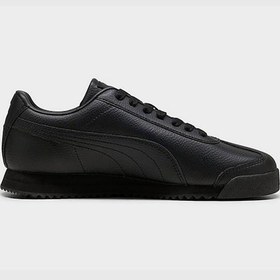Resim Puma Roma Basic Erkek Siyah Hakiki Deri Sneaker 39686814 Siyah 