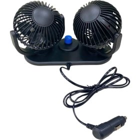 Resim 24 Volt Vantilatör Torpido Üstü Çift Başlı 4 Inç Çift Devre Fan 