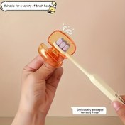 Resim 3-Pack Hipoalerjenik Diş Fırçası Kapakları, Toz Geçirmez ve Leke Dirençli, Kamp ve Seyahat Gereksinimleri için Taşınabilir Seyahat Diş Fırçası Kapakları 