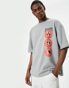 Resim Bugs Bunny Oversize Tişört Lisanslı Arkası Baskılı 
