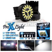 Resim T20 W21 5W 7440 Beyaz Stop Sinyal Geri Vites Gündüz Far Ampülü 